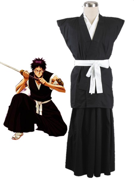 Bleach Gotei Thirteen Shūhei Hisagi Lieutenant of the 9th Division Soul Reaper Kimono Cosplay Costumes